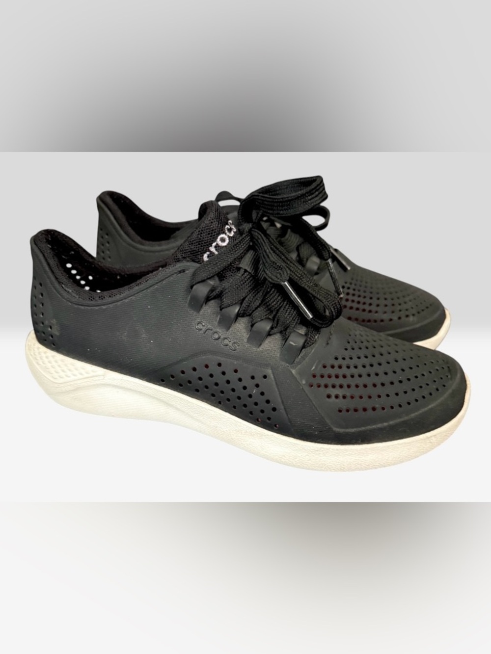 Crocs Literide Pacer Women’s Size 5 Lace Up Sneakers Comfort Waterproof 205234